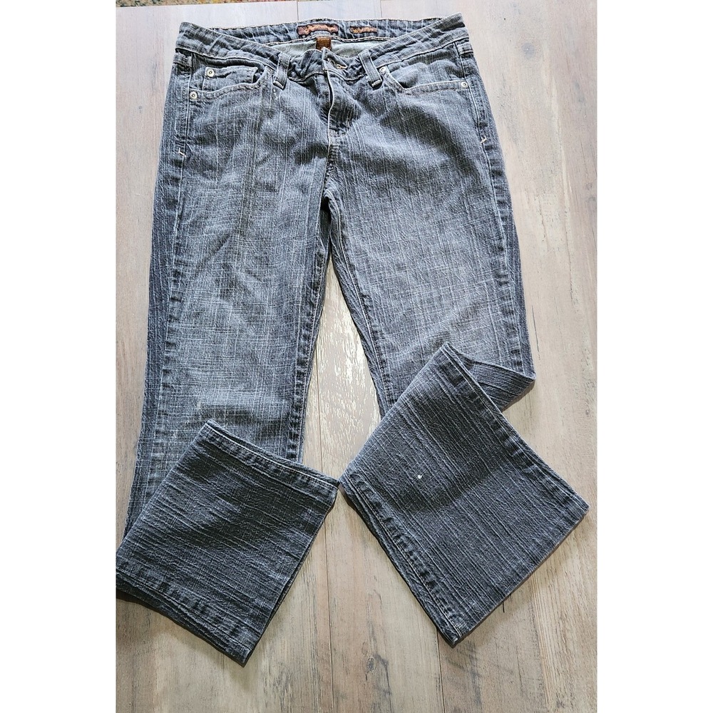 Aeropostale Vintage Y2K Medium Wash Stretch Flare Denim Blue Jeans Women Sz 5/6